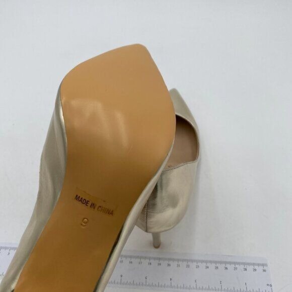 Women's Classic Dress Pumps Metallic Leatherette High Heels Slip On Formal Shoes - Picture 5 of 7